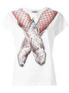 Jeremy Scott Cowgirl Print T-shirt, Women's, Size: Small, White, Cotton