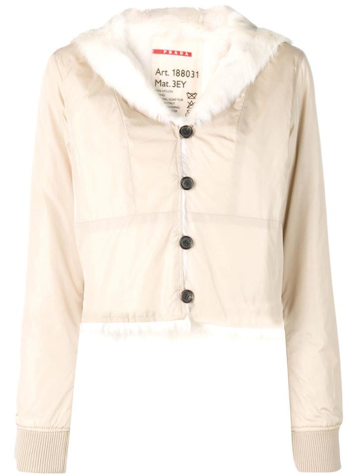 Prada Vintage Goat Fur Lined Jacket - Neutrals