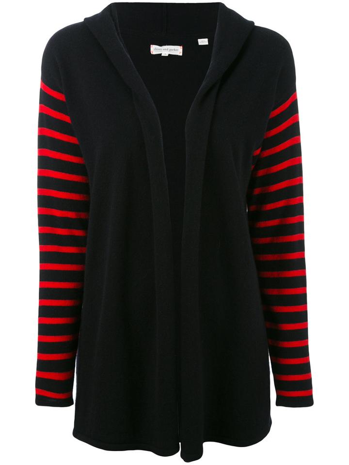 Chinti & Parker - Cashmere Striped Cardigan - Women - Cashmere - L, Blue, Cashmere