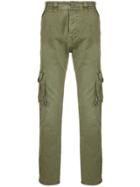 Diesel Black Gold Regular Cargo Pants In Dyed Canvas - Green