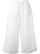 Daniela Gregis Flared Trousers, Women's, White, Cotton