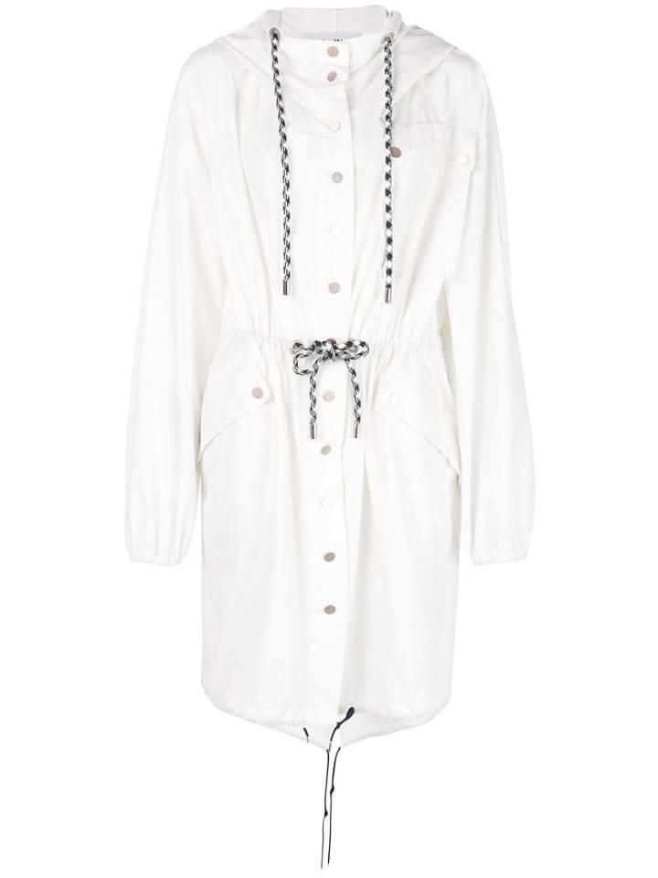 Proenza Schouler Pswl Crinkled Cotton Coat - White
