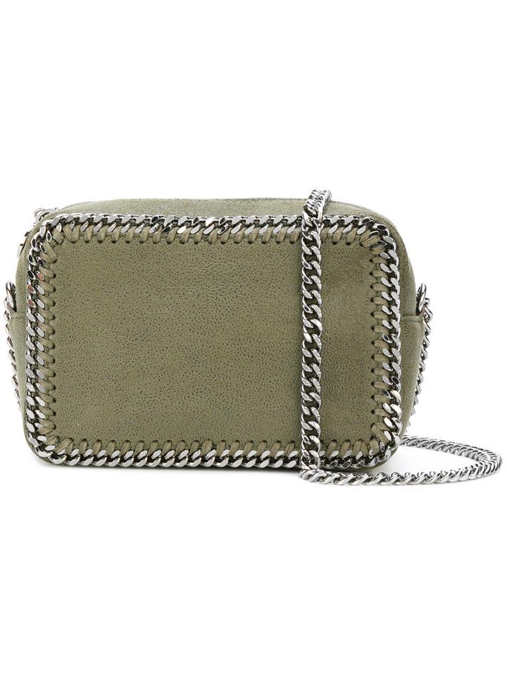 Stella Mccartney - Falabella Crossbody Bag - Women - Polyester/metal - One Size, Green, Polyester/metal