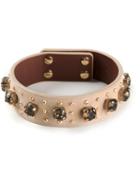 Givenchy Twist Lock Bracelet, Women's, Nude/neutrals, Calf Leather/metal Other