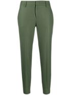 Pt01 Cropped Slim Trousers - Green