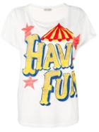 Faith Connexion 'have Fun' Print T-shirt, Women's, Size: Xs, White, Cotton/pvc