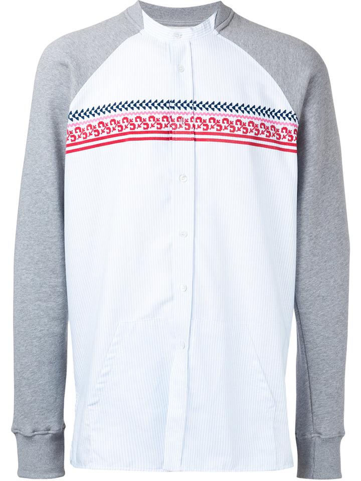 Casely-hayford - Sweatshirt-style Shirt - Men - Cotton/polyester - S, Grey, Cotton/polyester