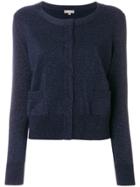 N.peal Cropped Sparkle Cardigan - Blue