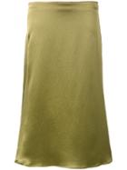 Simon Miller - Mayer Mid-length Skirt - Women - Silk - 0, Green, Silk