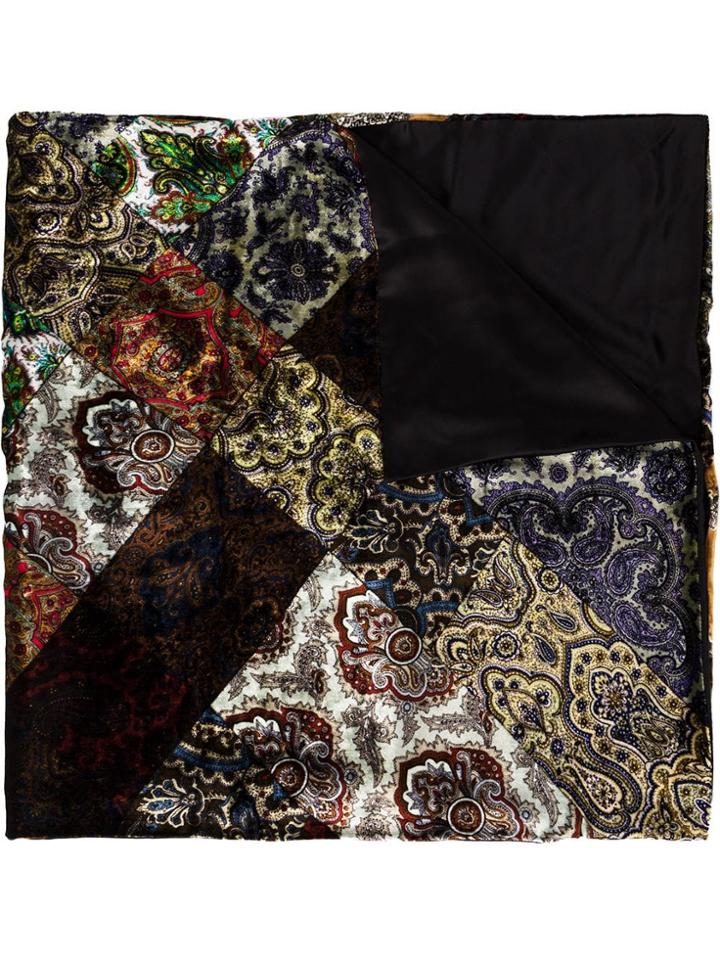 Pierre-louis Mascia Patchwork Print Scarf - Neutrals