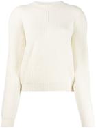 Circus Hotel Wide Sleeve Knitted Jumper - White