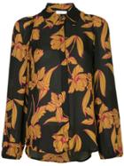 A.l.c. Printed Button Down Blouse - Black