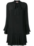 Twin-set Ruffled Short Dress - Black