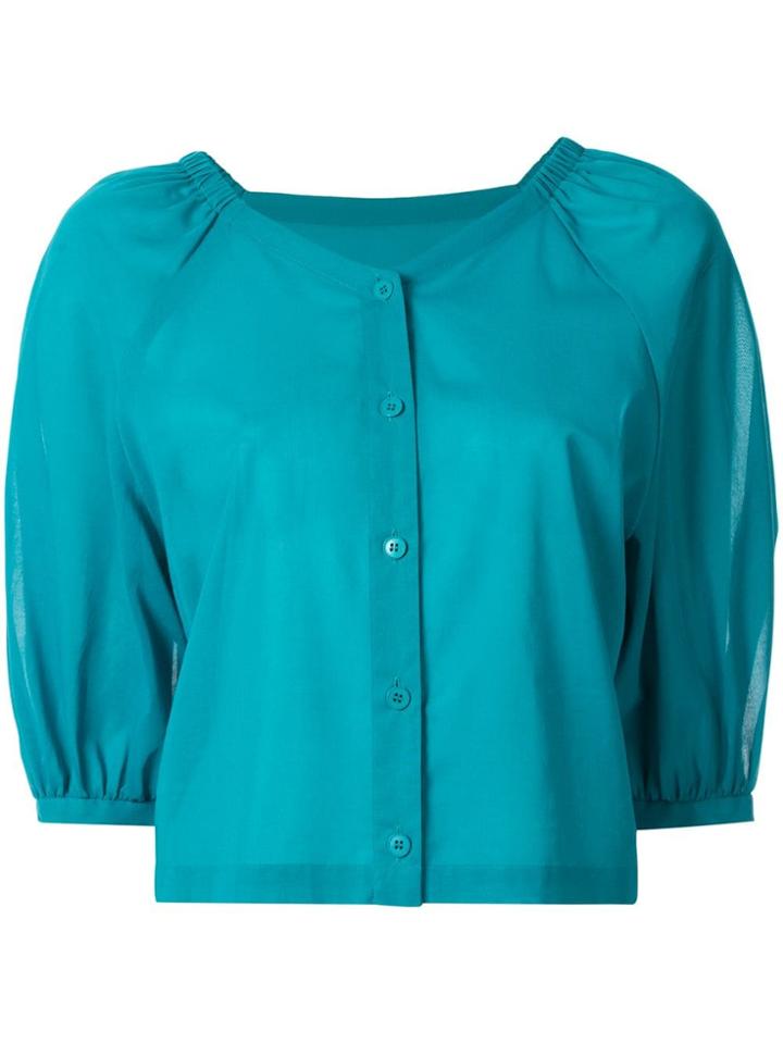 Ballsey Short-sleeved Blouse - Blue