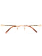 Cartier - Square Frames - Unisex - Acetate/gold - One Size, Grey, Acetate/gold