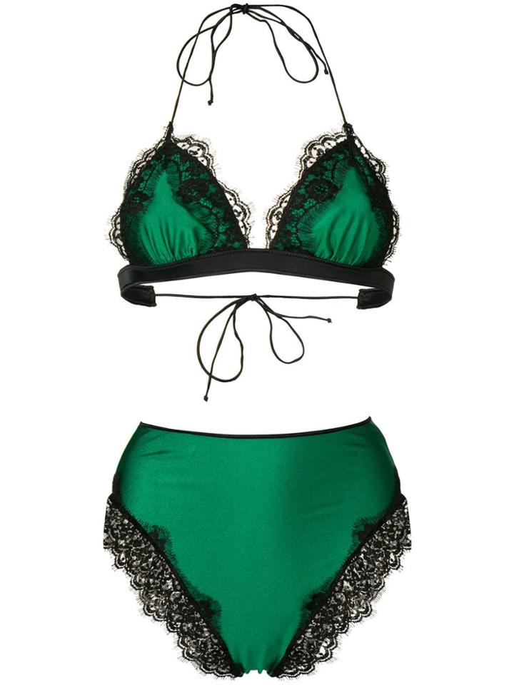 Oseree Lace Bikini - Green