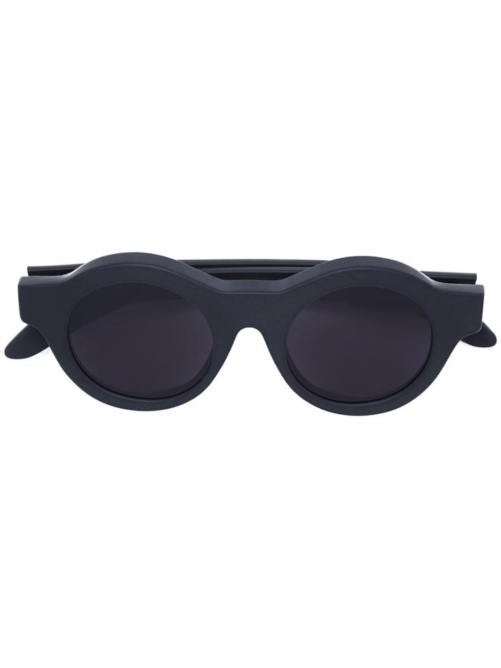 Kuboraum Round Tinted Sunglasses - Black