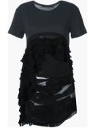 Haider Ackermann High Low Hem Frill T-shirt - Black