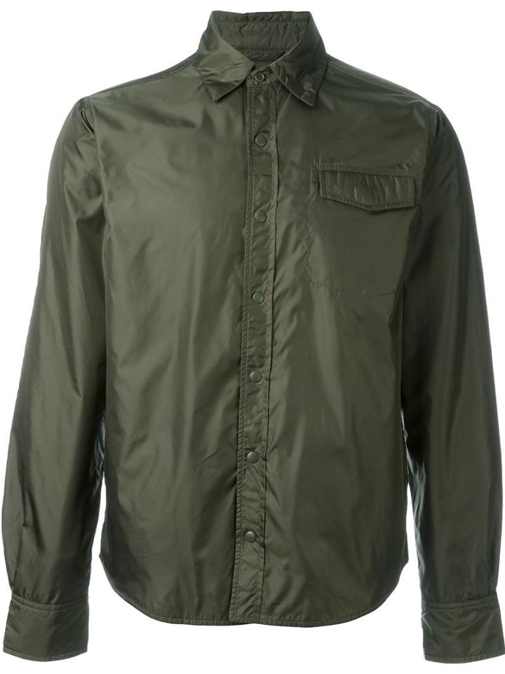 Aspesi Zip Up Wind Breaker, Men's, Size: Xl, Green, Polyamide/polyester