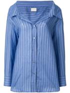 Simon Miller Striped Oversize Shirt - Blue
