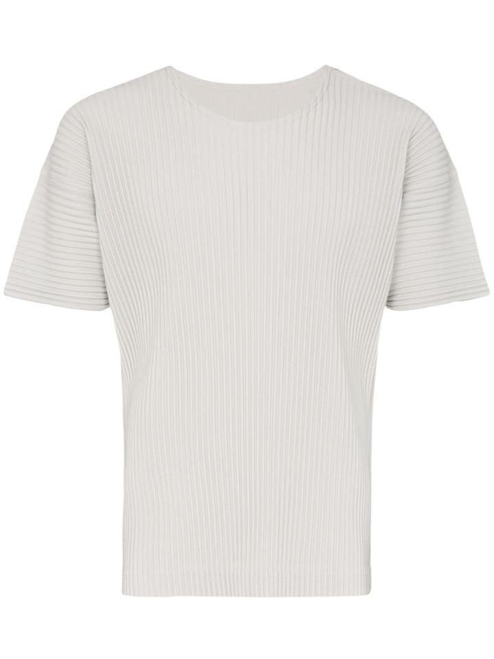 Homme Plissé Issey Miyake Plissé Short-sleeve T-shirt - Grey