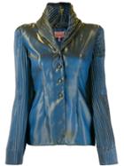 Romeo Gigli Pre-owned 1996 Iridescent Jacket - Blue