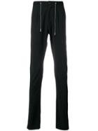 Eleventy Drawstring Waist Straight Trousers - Black