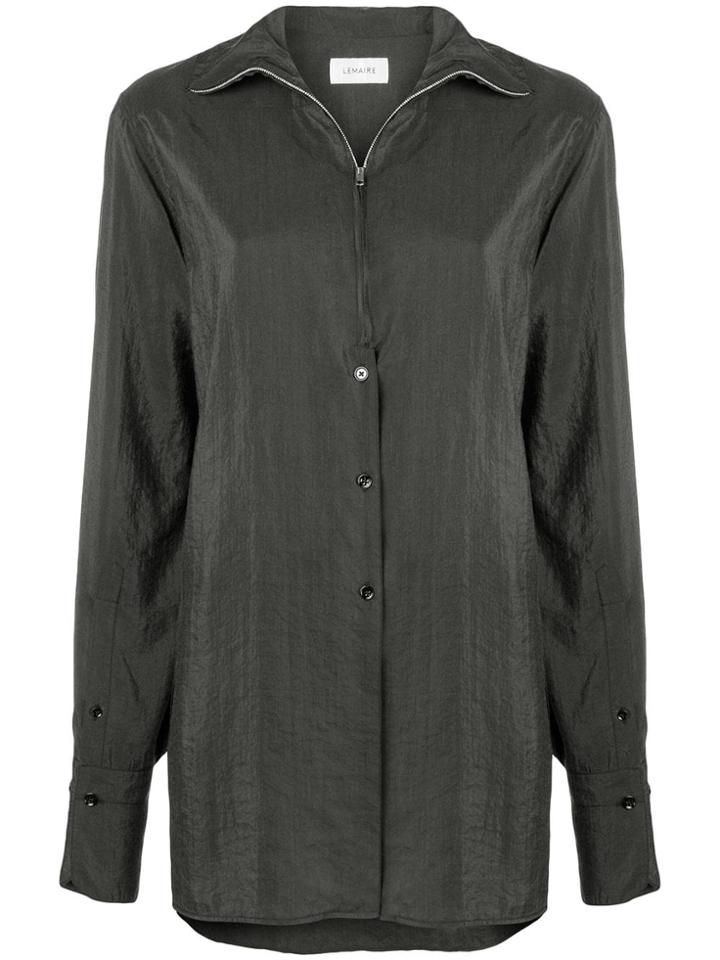 Lemaire High Collar Shirt - Grey