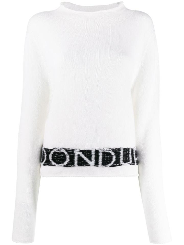 Dondup Intarsia-knit Jumper - White