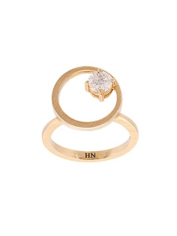 Hadar Nornberg Circular Stud Ring - Yellow & Orange