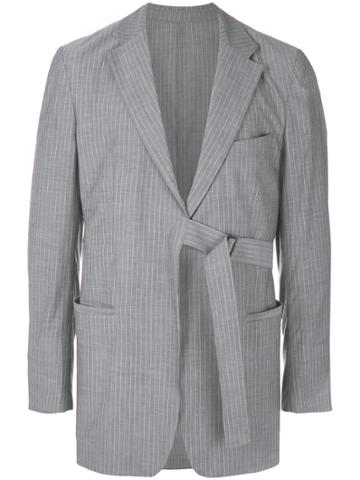 Inês Torcato Pinstripe Blazer - Grey