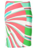 Emilio Pucci Shell Print Pencil Skirt - Green