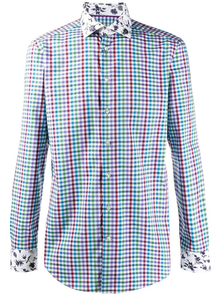 Etro Checked Shirt - Purple