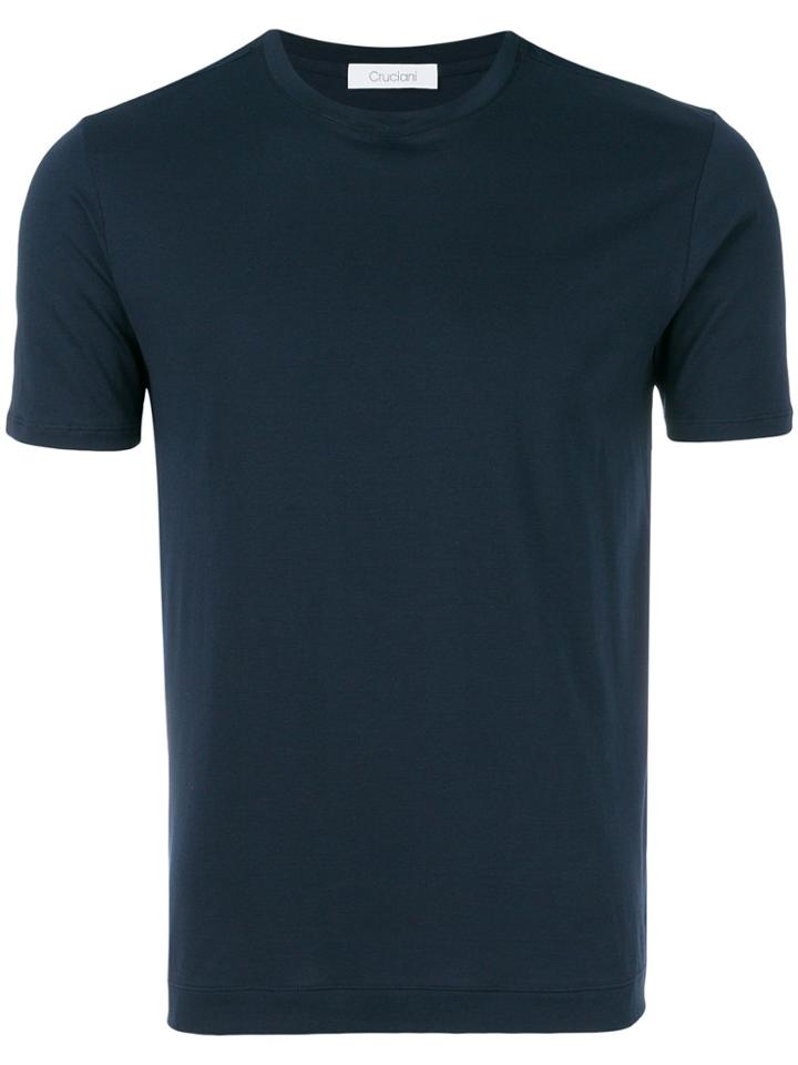 Cruciani Short Sleeved T-shirt - Blue