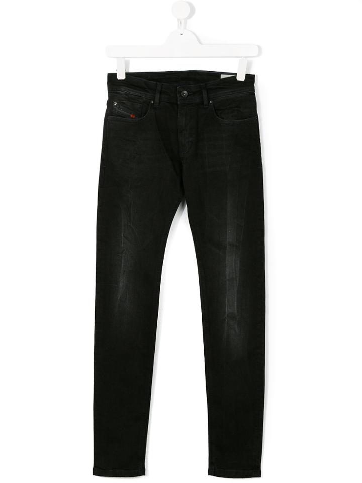 Diesel Kids Slim-fit Trousers - Grey