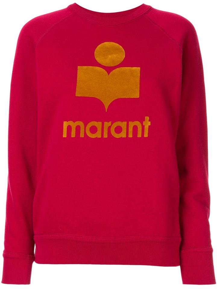 Isabel Marant Étoile Milly Logo Print Sweatshirt - Red