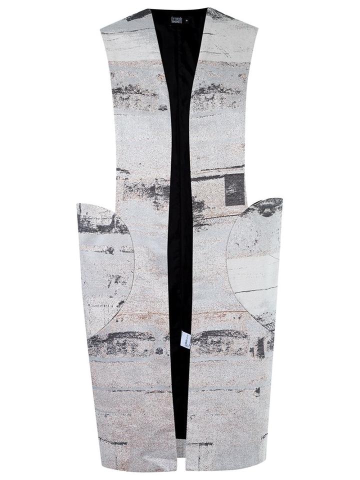 Fernanda Yamamoto Abstract Print Vest, Women's, Size: 43, White, Cotton