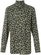 Tom Ford Leopard Print Shirt - Green