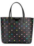 Givenchy Polka-dot Tote, Women's, Black, Cotton/polyester/polyurethane