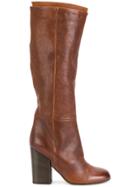 Pantanetti Knee Length Boots - Brown