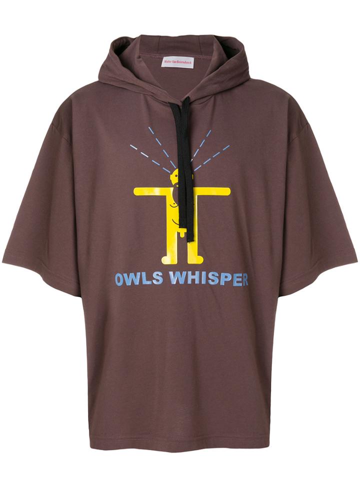 Walter Van Beirendonck Printed Hoodie - Brown