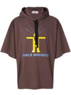 Walter Van Beirendonck Printed Hoodie - Brown