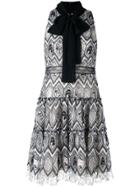 Giambattista Valli Lace Pussy-bow Dress - Nude & Neutrals