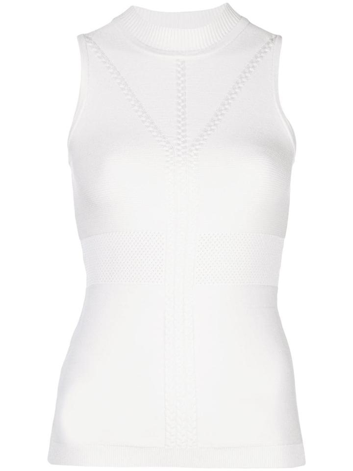 Cushnie Sleeveless Fitted Top - White
