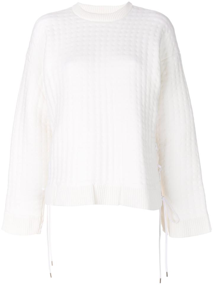 Paco Rabanne Drawstring Detail Jumper - White