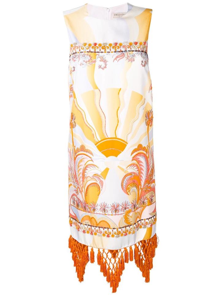 Emilio Pucci Sun Embellished Dress - White