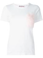 Comme Des Garçons Girl Embellished Detailing T-shirt, Size: Large, White, Cotton/acrylic/polyester
