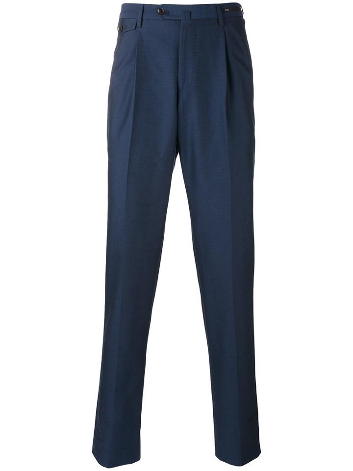Pt01 - Tailored Trousers - Men - Cotton - 46, Blue, Cotton