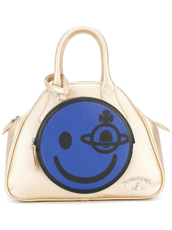 Vivienne Westwood Anglomania 'happy' Tote, Women's, Grey, Polyurethane