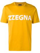 Z Zegna Printed Logo T-shirt - Yellow & Orange